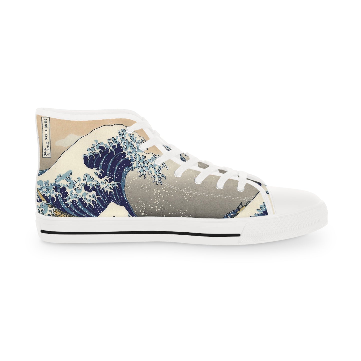 Wave Design High Top Sneakers for men