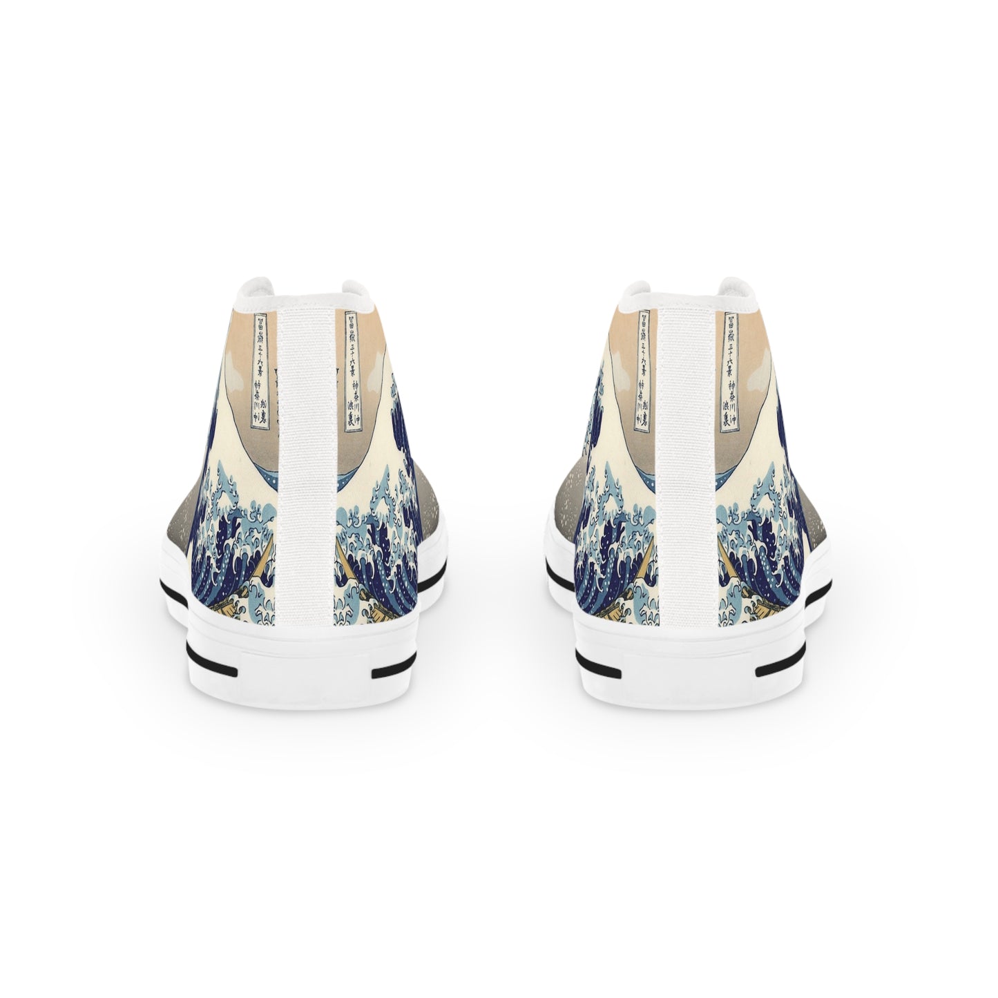 Wave Design High Top Sneakers for men