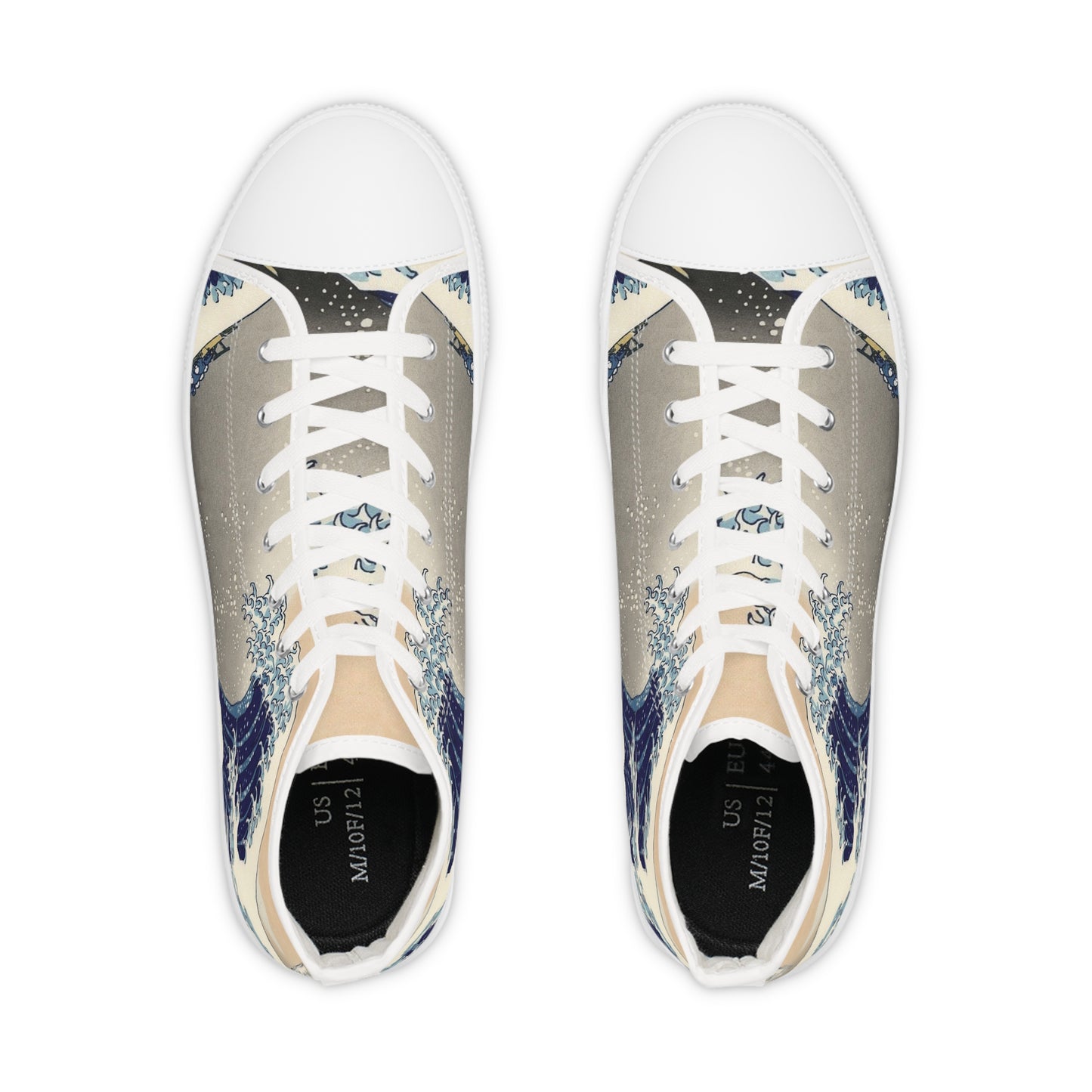 Wave Design High Top Sneakers for men