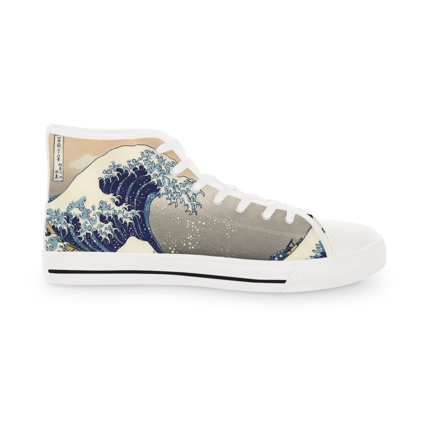 Wave Design High Top Sneakers for men