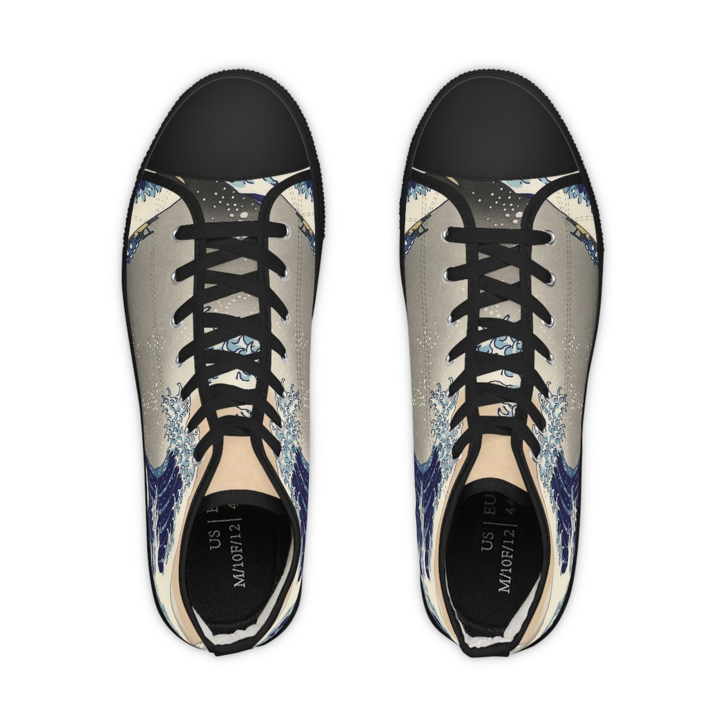 Wave Design High Top Sneakers for men