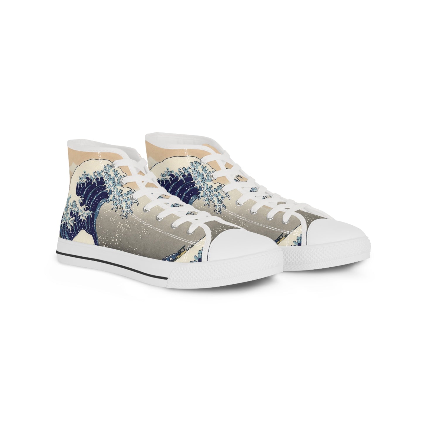 Wave Design High Top Sneakers for men