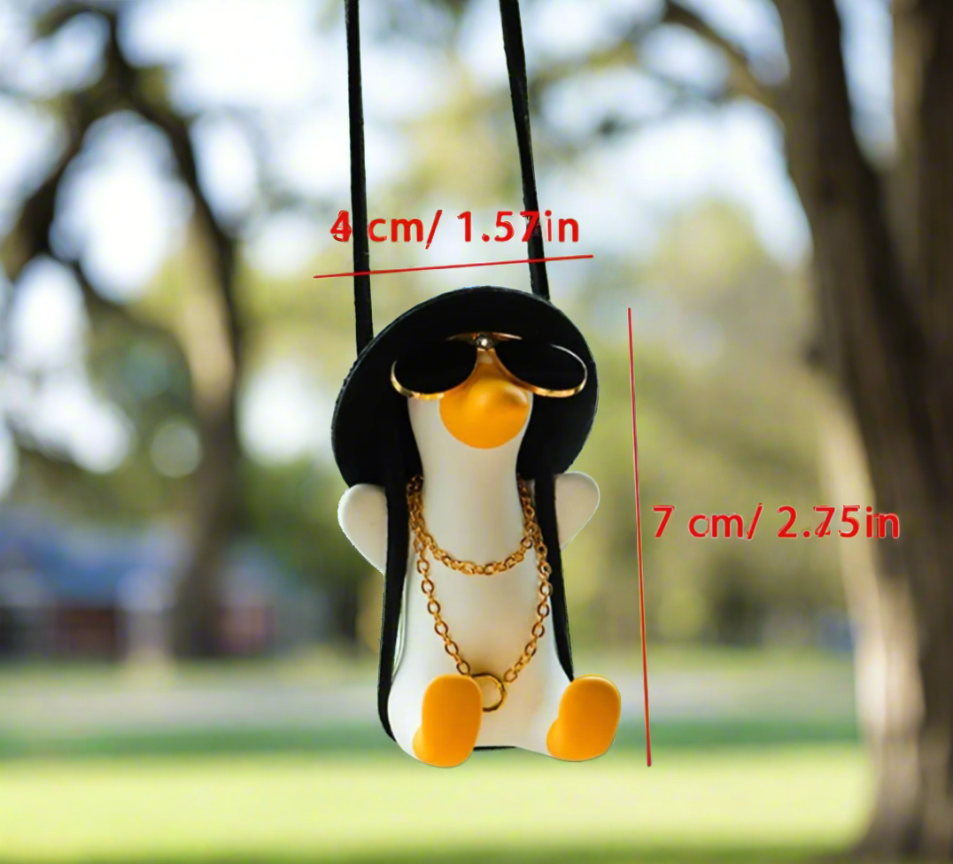 Cool swinging duck car pendant