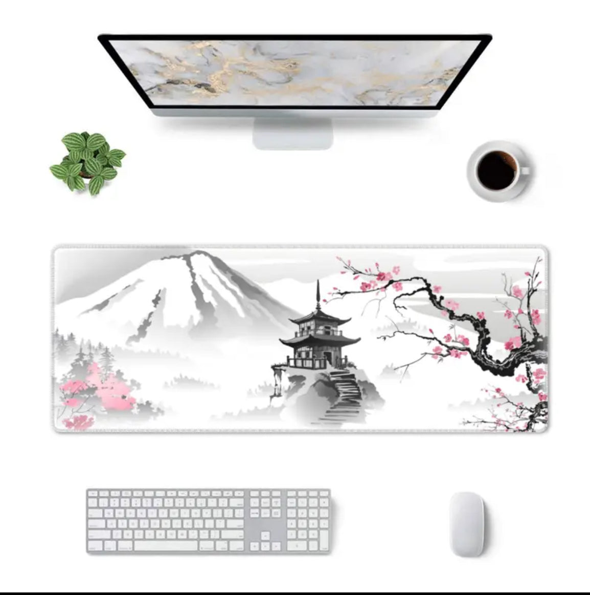 Cherry blossom mouse pad