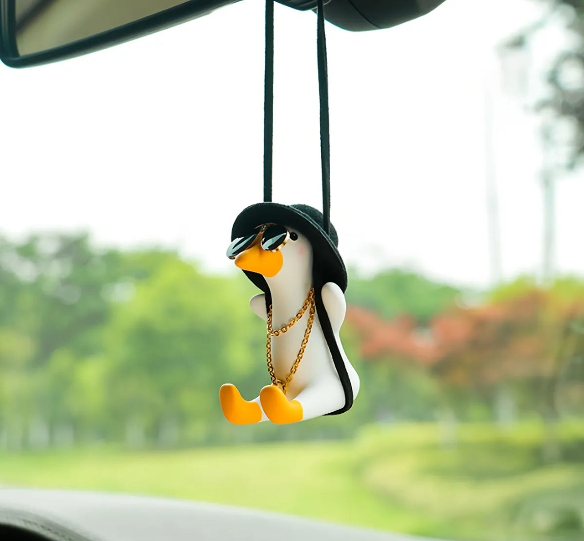 Cool swinging duck car pendant